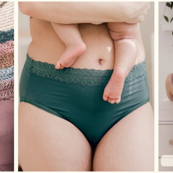 Kindred Bravely HighWaisted Postpartum Underwear 5 Pack Size M Dusty Hues NWT - Picture 3 of 13